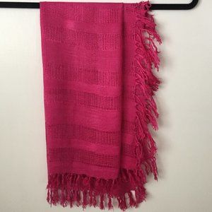 Fuchsia Cotton Scarf